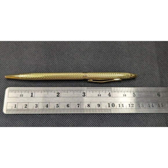 Pen Set for Small Journal/Agenda/Planner - Gold, Small, Twist Top, Black Ink - Picture 2 of 3